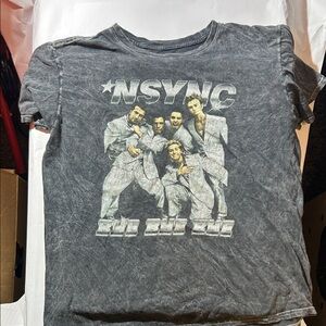 *NSYNC “Bye Bye Bye” Gray Graphic T-Shirt